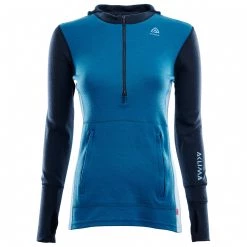 Aclima - Women's Warmwool Hood Sweater Zip - Pull en laine mérinos -Sous-vêtements Soldes aclima womens warmwool hood sweater zip pull en laine merinos 1