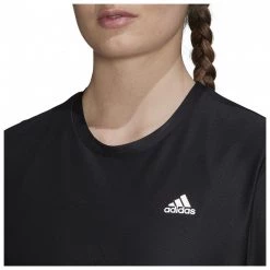 Adidas - Women's Adi Runner Tee - T-shirt technique 11 Adidas - Women's Adi Runner Tee - T-shirt technique -Sous-vêtements Soldes adidas womens adi runner tee t shirt technique detail 4