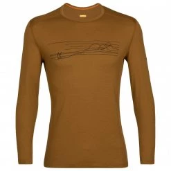 Icebreaker - 200 Oasis L/S Crewe Ski Stripes - Sous-vêtement mérinos -Sous-vêtements Soldes icebreaker 200 oasis l s crewe ski stripes sous vetement merinos 1