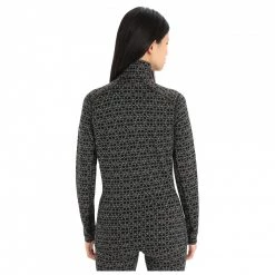 Icebreaker - Women's 250 Vertex L/S Half Zip Alpine Geo - Sous-vêtement mérinos -Sous-vêtements Soldes icebreaker womens 250 vertex l s half zip alpine geo sous vetement merinos detail 3