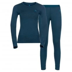 Odlo - Women's Set Long Merino 200 - Sous-vêtement mérinos 13 Odlo - Women's Set Long Merino 200 - Sous-vêtement mérinos -Sous-vêtements Soldes odlo womens set long merino 200 sous vetement merinos 2
