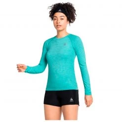 Odlo - Women's T-Shirt L/S Crew Neck Essential Seamless - T-shirt technique -Sous-vêtements Soldes odlo womens t shirt l s crew neck essential seamless t shirt technique detail 3