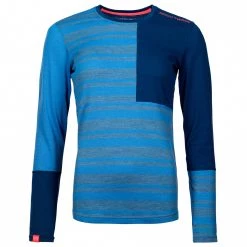 Ortovox - Women's 185 Rock'N'Wool Long Sleeve - Sous-vêtement mérinos -Sous-vêtements Soldes ortovox womens 185 rocknwool long sleeve sous vetement merinos 2