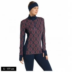 Stoic - Women's Merino240 VemdalenSt. L/S Half Zip - Sous-vêtement mérinos -Sous-vêtements Soldes stoic womens merino240 vemdalenst l s half zip sous vetement merinos detail 3