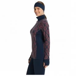 Stoic - Women's Merino240 VemdalenSt. L/S Half Zip - Sous-vêtement mérinos -Sous-vêtements Soldes stoic womens merino240 vemdalenst l s half zip sous vetement merinos detail 5