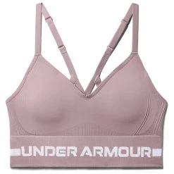 Under Armour - Women's Seamless Low Long Bra - Brassière -Sous-vêtements Soldes under armour womens seamless low long bra brassiere 2